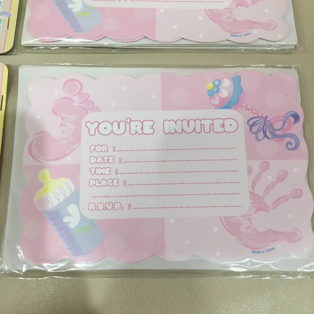 It’s a Girl Baby Shower Invitations Set of 2